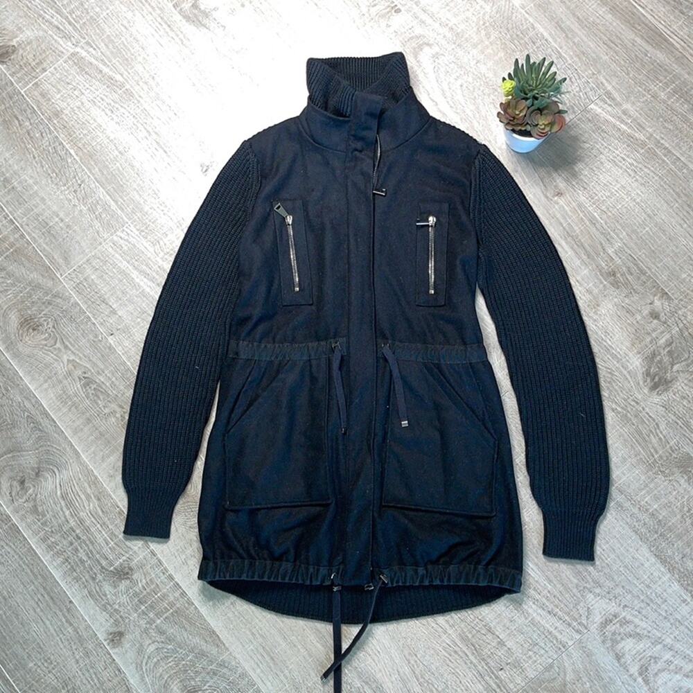 SPORT MAX CODE Black Drawstring Sweater Jacket Women’s